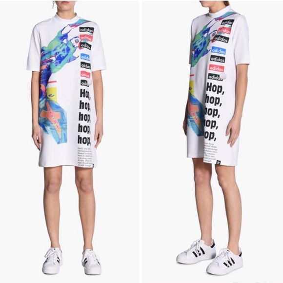NWT 🔥 Adidas Originals Collective Memories Dress - Picture 6 of 7